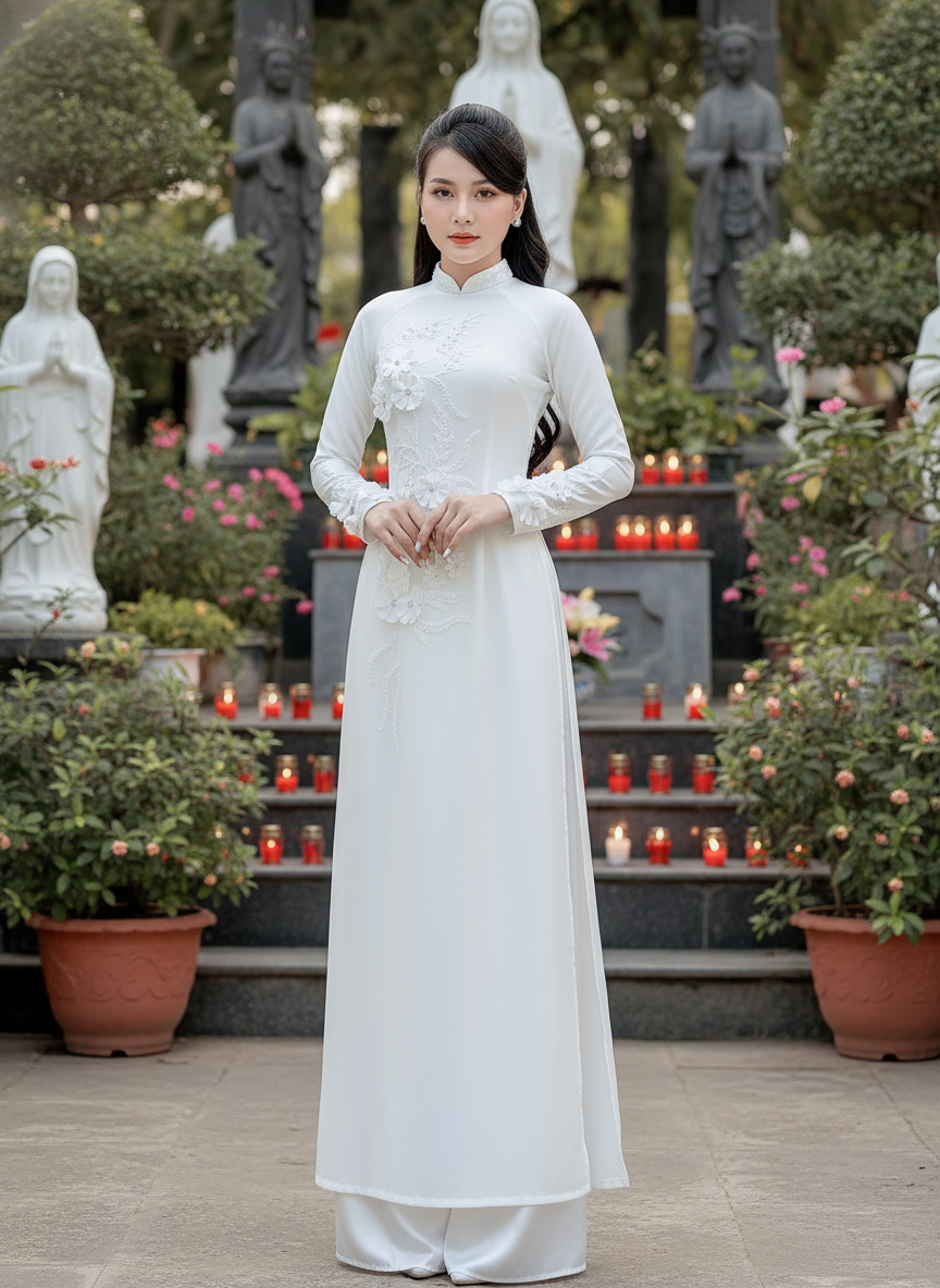 Top Địa Điểm Chụp Ảnh Áo Dài Đẹp Ở Houston | AMVI — Áo / Trắng