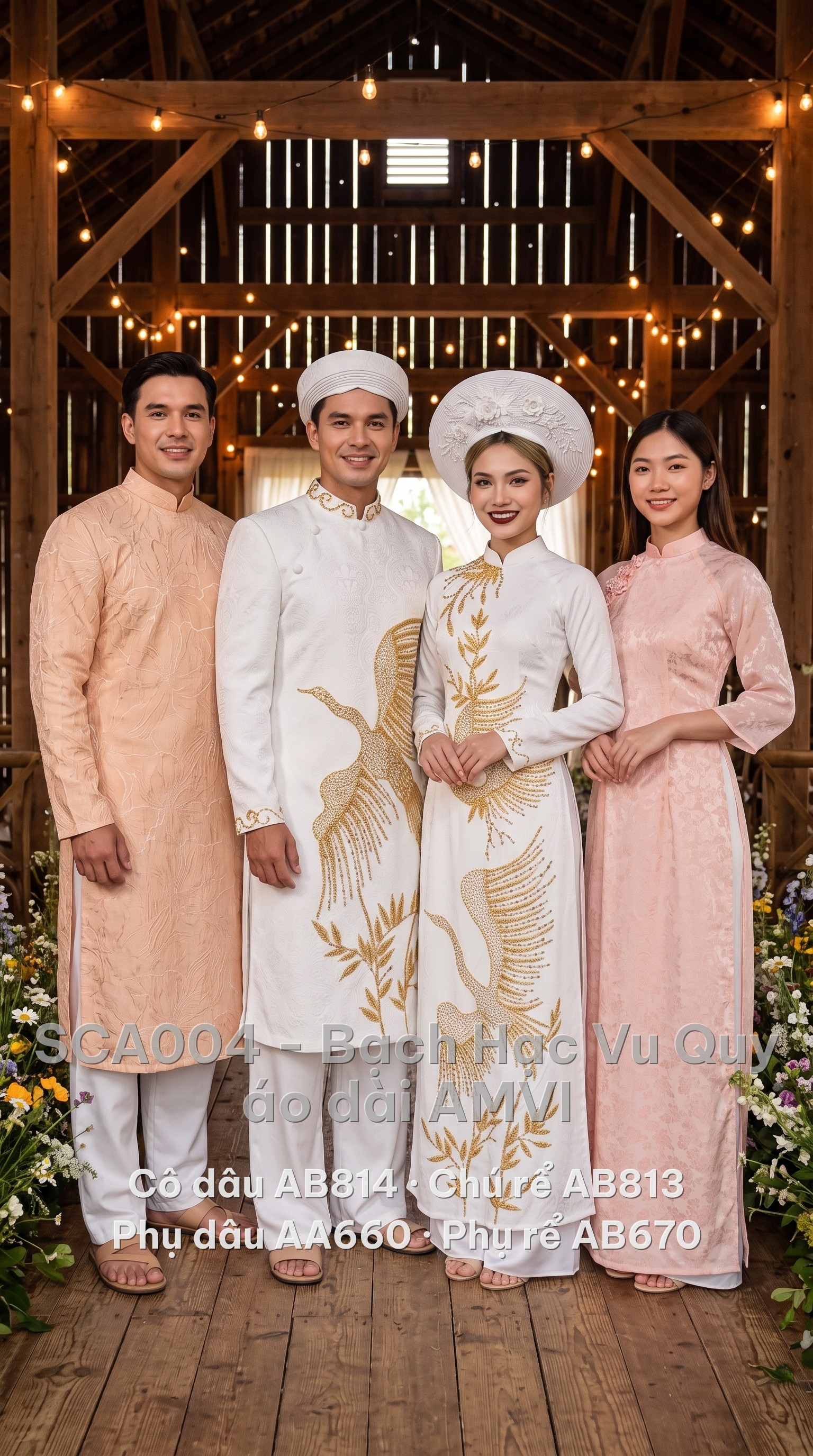 Set đám cưới Bạch Hạc Vu Quy SCA004