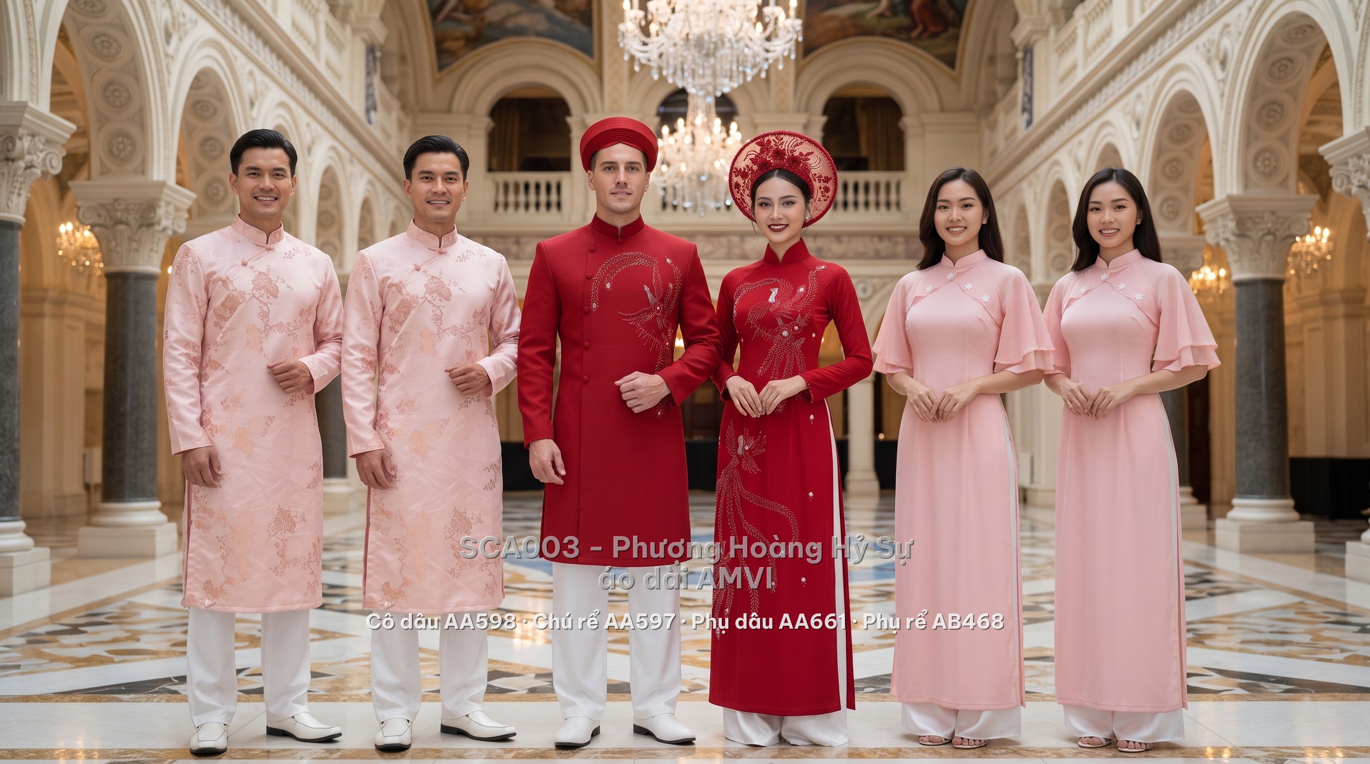 Set đám cưới Phượng Hoàng Hỷ Sự SCA003